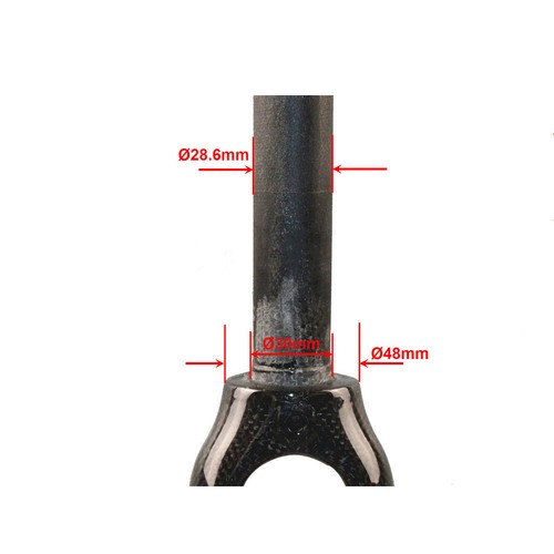 Full Carbon Forks Disc Brake Fork Road Bike Rigid Fork 700C With Spacer Stem Cap - Picture 8 of 24