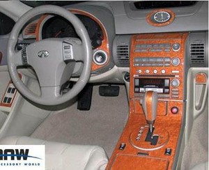 Details About 2003 2004 Interior Burl Wood Dash Trim Kit Set For Infiniti G35 G 35 Coupe Sedan