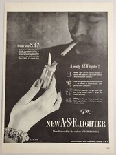 1947 Magazine Print Ad ASR Cigarette Lighters American Safety Razor Brooklyn,NY