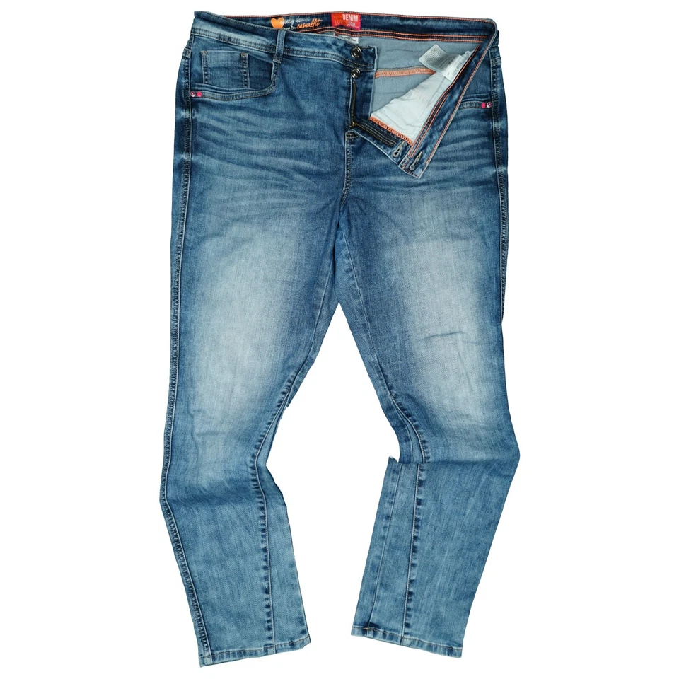 Street One Jane Damen Stretch Jeans Hose straight 48 W36 W38 L32 blau Übergröße - Bild 2 von 4