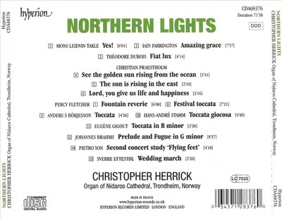 NORTHERN LIGHTS - STEINMEYER ORGEL NORWEGEN NEW CD
