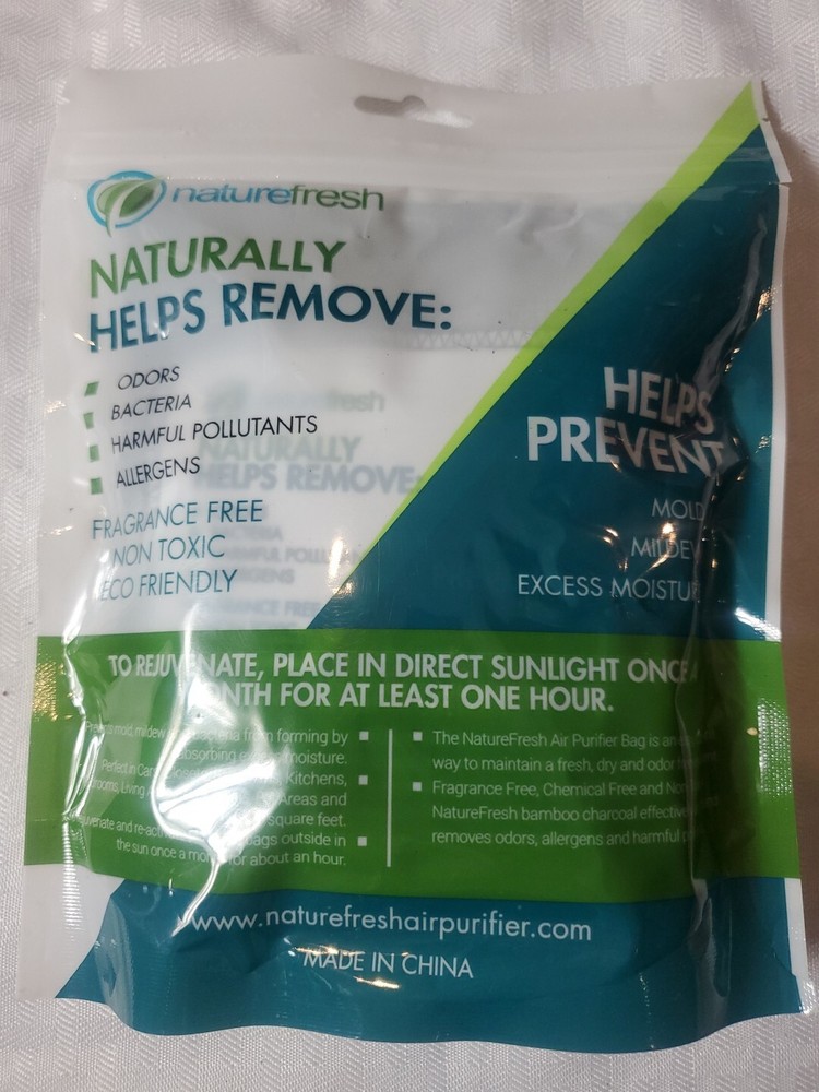 Bamboo Activated Charcoal Air Purifier Bags for Odor Elimination