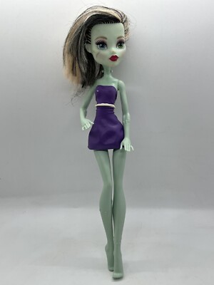 Monster High Doll Frankie Stein With Purple Dress - Please Read Description