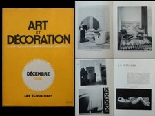 ART ET DECORATION DECEMBRE 1932 SALON D'AUTOMNE, PUIFORCAT, MARTEL, KISLING