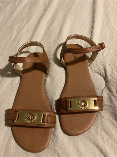 girls michael kors flat dress sandals size 4 | eBay