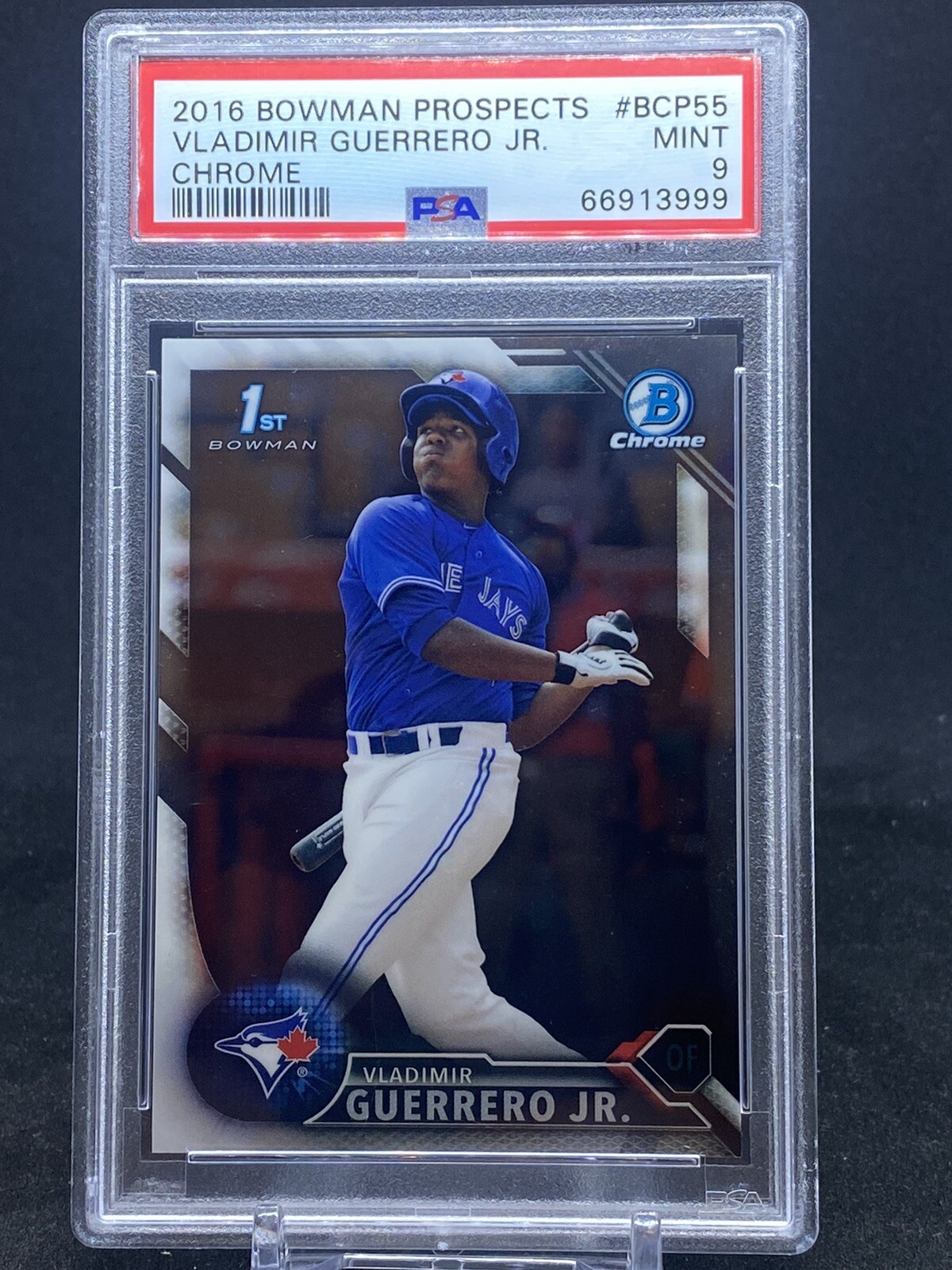 2016 Bowman Chrome Prospects Vladimir Guerrero Jr. 1st Bowman #BCP55 PSA 9 Mint