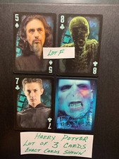 Swap Playing Cards  HARRY POTTER   Lot F  3 Cards CARTAMUNDI