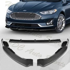 For 2019-2021 Ford Fusion Carbon Look Front Bumper Body Kit Splitter Spoiler Lip