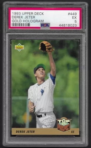 Derek Jeter 1993 Upper Deck Gold Hologram PSA 5