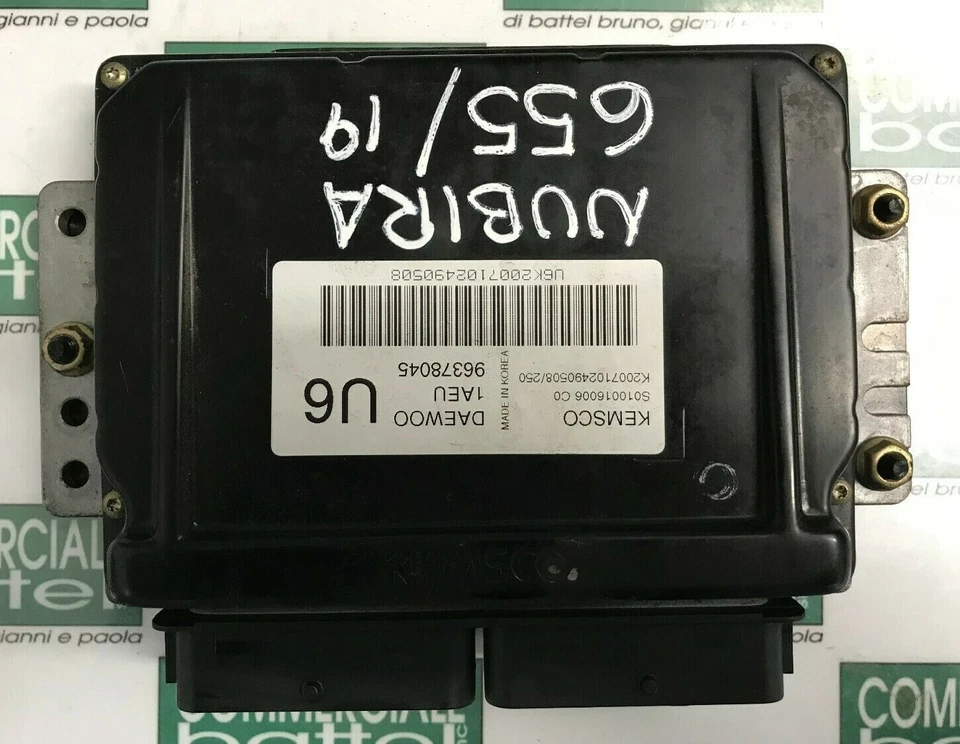 CENTRALINA MOTORE ECU DAEWOO NUBIRA WAGON S010016006D0 96378045 - Immagine 2 di 4