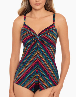 MIRACLESUIT RAYA DE SOL LOVE KNOT TANKINI TOP BOTTOMS SWIMSUIT 2 PC SET 10