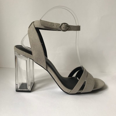 clear strap heels new look