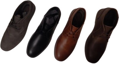 Dexter Black Leather Chukka Boots with Brown Laces Dexter waterproof work boots - Gem main image 2
