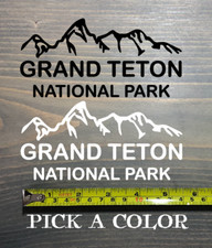 Grand Teton Sticker Decal National Park DIE CUT 5.5" Wyoming Idaho Jackson XO