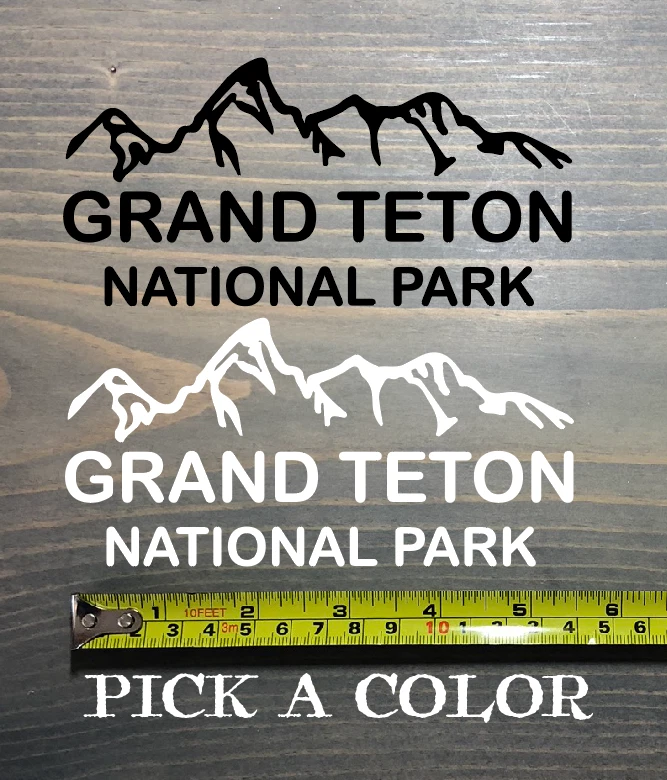 Grand Teton Sticker Decal National Park DIE CUT 5.5" Wyoming Idaho Jackson XO
