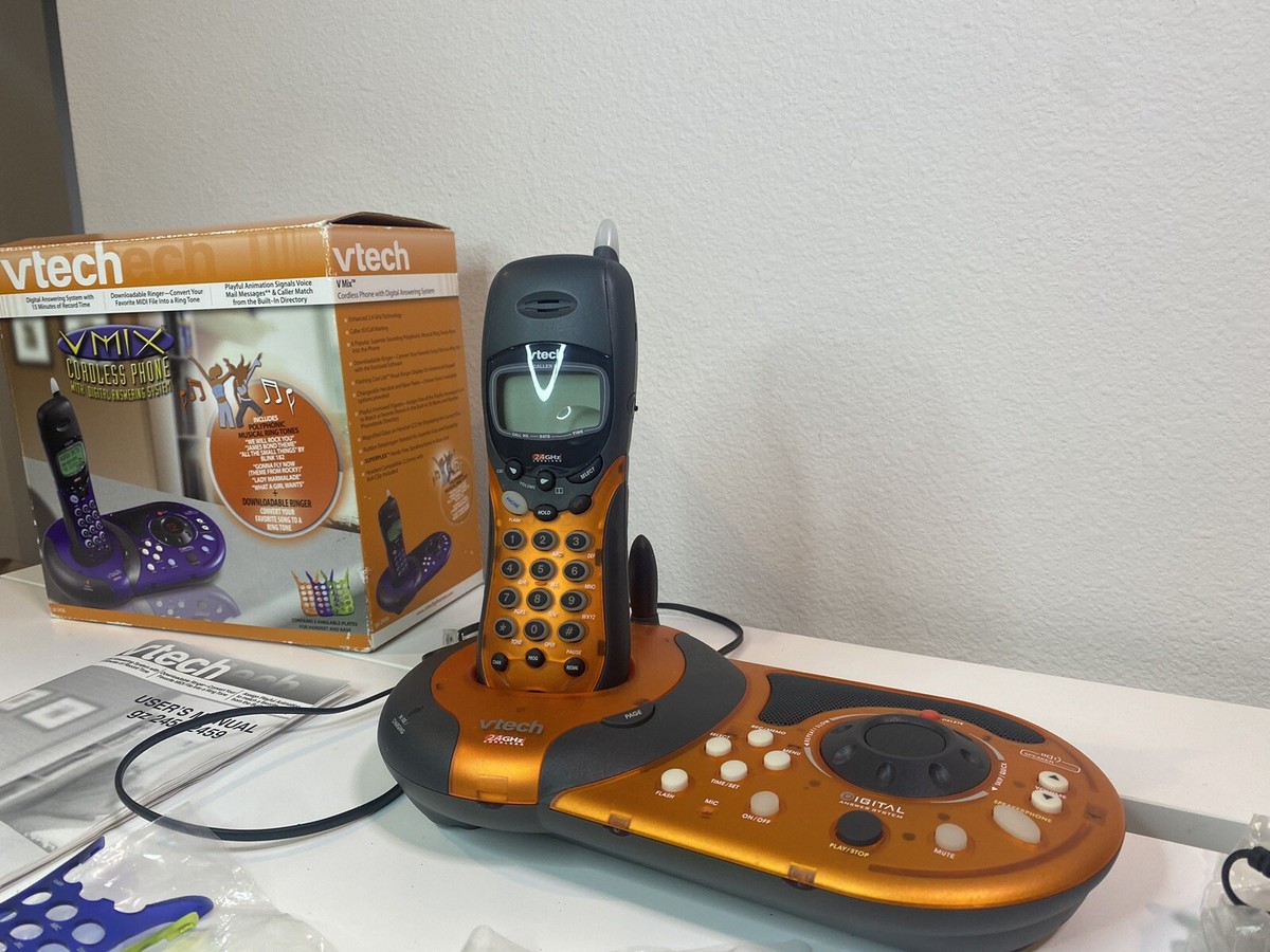 New Vtech Vmix Cordless Phone & Digital Answering System Gz2456