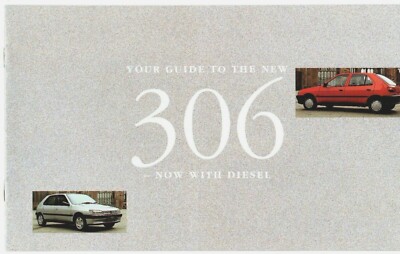 Peugeot 306 Diesel 1993 UK Market Launch 12pp Brochure XND XLD XRD XRDT XTDT