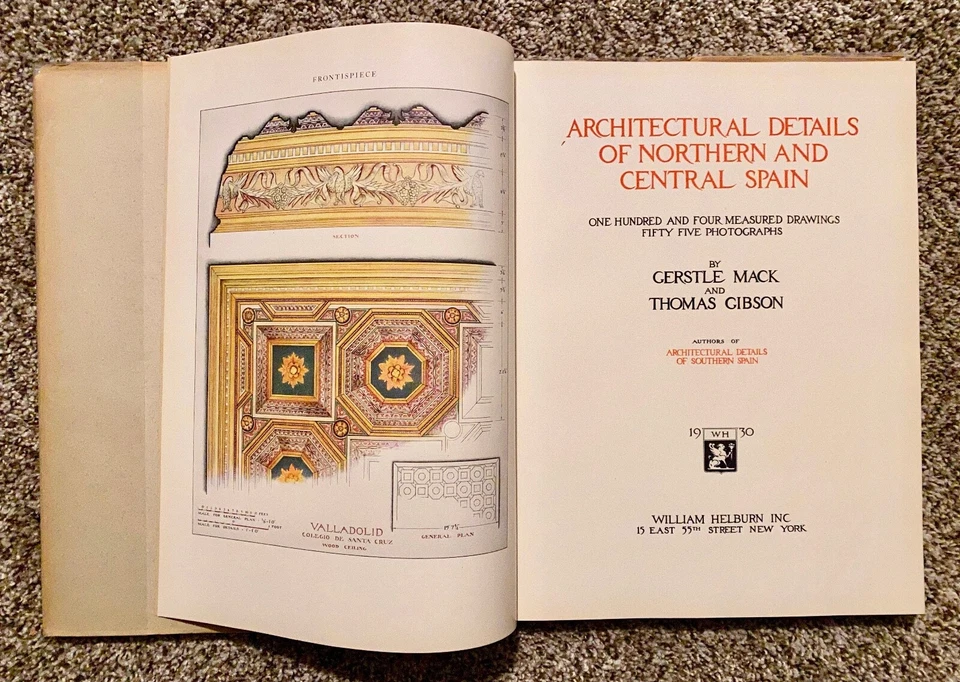 Architectural Details Of Northern And Central Spain (1930, Hardcover) - Image 3 of 4