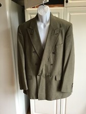 Pre-Owned Men's Palm Beach Blazer Size 44R Brown with lighter Colored Checks