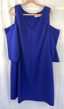 Elize J Cold Shoulder Royal Blue Formal Dress Plus Size 24W