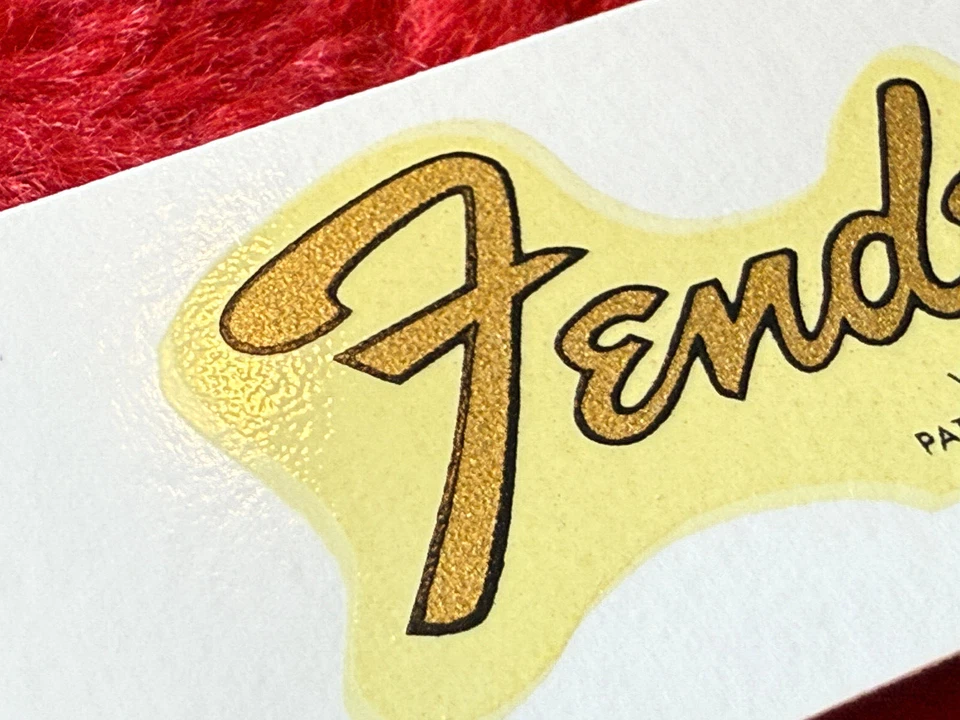 Calcomanía Fender Stratocaster mediados de los 60 4 patentes número transición estilo tobogán acuático Foto 4 de 4