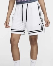 NWT Nike Fly Crossover Loose Fit Shorts DH7325-100 Basketball White Women LG New