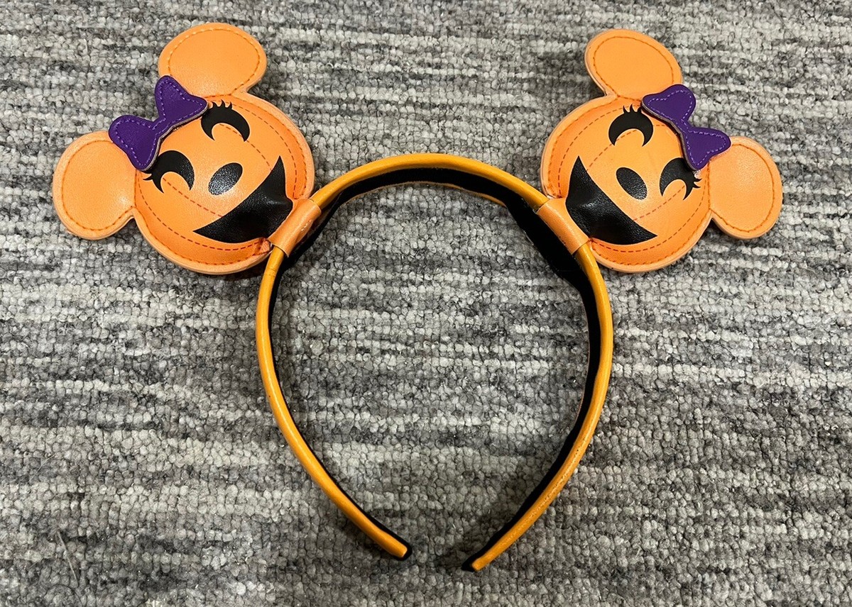 Bundle of 25 Halloween Themed Minnie Mouse Ear Headbands Disney 2025 Halloween Minnie Ears Headband PUMPKIN Limited  main image 4