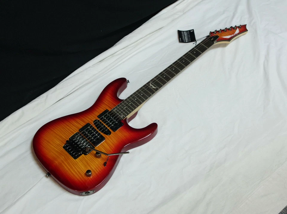 DEAN Custom 380 Floyd electric GUITAR new Trans Amber w/ hard CASE - Tremolo - Image 3 of 4