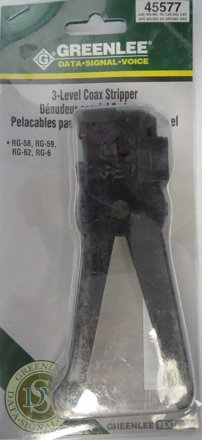 Greenlee 45577 Coax Stripper - 3 Level