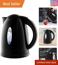 Electric Kettle, 1.7L Fast Boiling Water Heater for Coffee or Tea, BPA Free w...