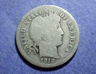 1912 Barber Dime  Good