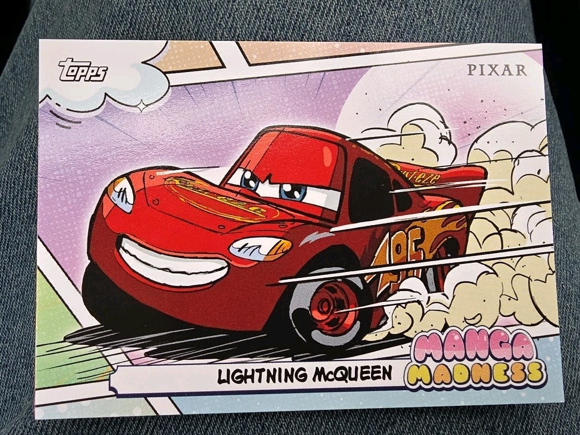 2026 Topps Disney Neon Cars Manga Madness - Lightning McQueen MM