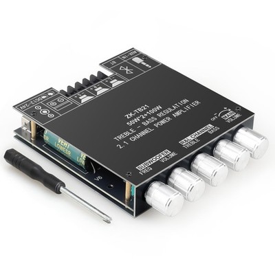 ZK-TB21 50WX2+100W Power Amplifier Board, TPA3116D2 Chip with Bluetooth and... 