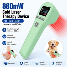 Handheld LLLT Laser Therapy 20 Diodes 880mW for Humans Dogs Cats Pain Relief