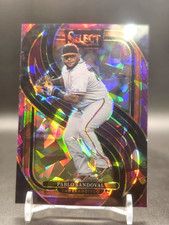 2025 Panini Select Pablo Sandoval #165 Prizm 81/75 Purple CRACKED ICE PREMIER