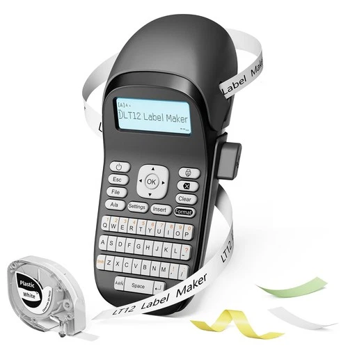 LT12 Label Maker Machine with Tape Handheld Bluetooth Label Maker,