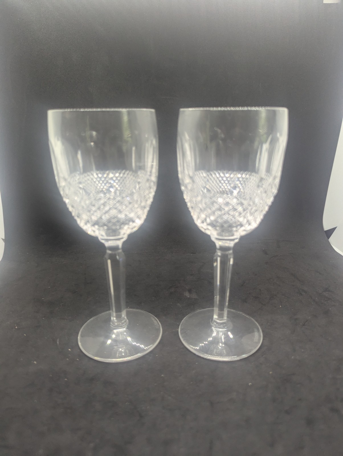 Waterford Irish Crystal Colleen Wine Glasses Set of 2 - 6.5 Inch Elegant Stemware