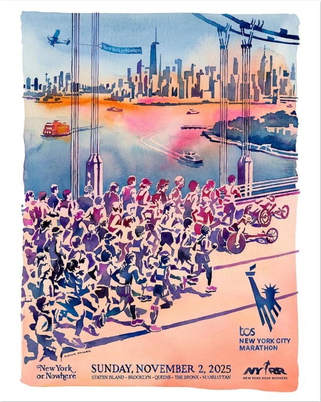 HOT 2025 TCS New York City Marathon poster 18x24 24x36