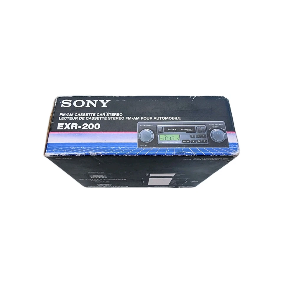 (NEW) Vintage Sony EXR-200 FM/AM Cassette Car Stereo - Image 4 of 4