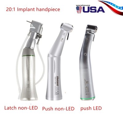 1PC Dental Implant Reduction Handpiece Surgical LED/Non LED 20:1 Push/Latch