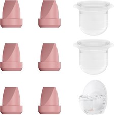 8PC M6 Breast Pump Replacement Accessories, w/ 6 Duckbill Valve 2 Diaphragms