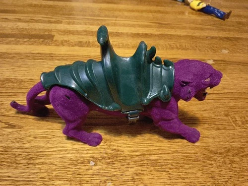 Masters Of The Universe Purple Panther Panthor With Saddle Vintage Motu Heman