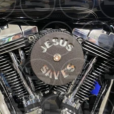 Harley Motorcycle Air Filter Cover Air Cleaner Cover 5.5” Diameter !!USA MADE!!