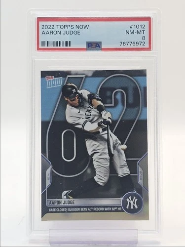 AARON JUDGE 2022 TOPPS NOW BASEBALL BASE YANKEES #1012 PSA 8 Q5811