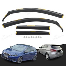 4pcs/set Wind Deflectors + Clips for Peugeot 308 MK2 2013-2020 5-Door Estate