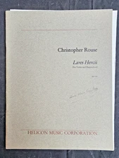 Christopher Rouse Lares Hercii for Violin and Harpsichord - Full Score and Parts