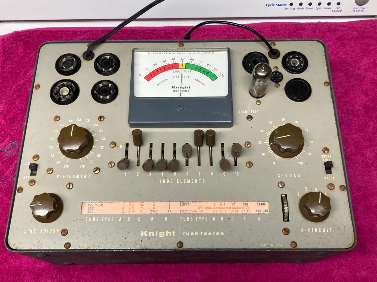 Knight KG-600B tube tester 真空管テスター Knight KG-600B - Electronixandmore.com