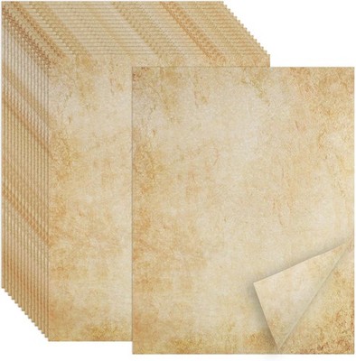 Joyberg 70PCS Vintage Paper 8.5 x 11 in Parchment paper for Writing vintage 