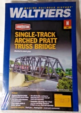 Walthers Cornerstone 933-3870 Single Track Arched Pratt Bridge Kit / N Scale/NIB