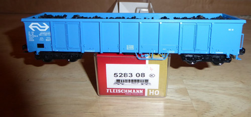 Fleischmann 528308 H0 offener Güterwagen mit Kohle beladen Eanos NS Epoche 5/6 | Zustand: Gebraucht